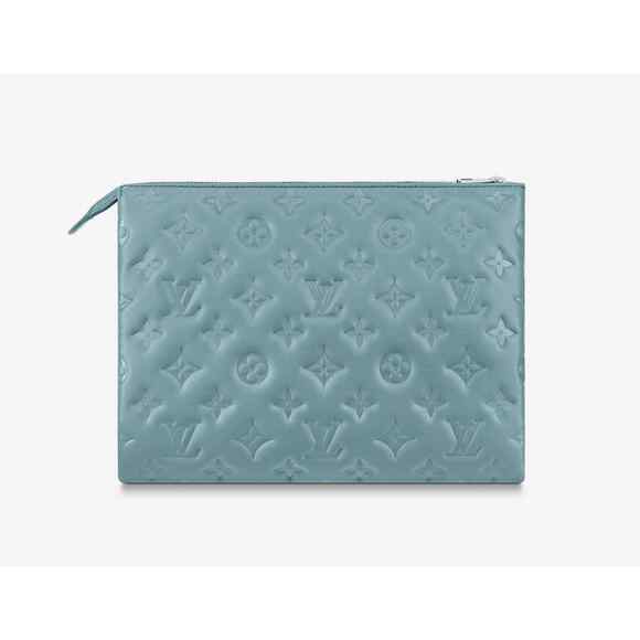 Louis Vuitton Coussin PM Blue Glacier Silver Chain Strap Shoulder Crossbody Bag - Picture 7 of 12